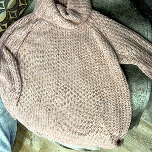 Ladies cowl neck sweater